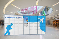 Smart CRS Electronic Public Rental Lockers Rental With Different Payment Devices Languages UI for Airport
