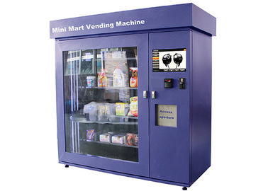 Большой автомат рынока стеклянного окна мини с промышленной контрольной панелью ранга