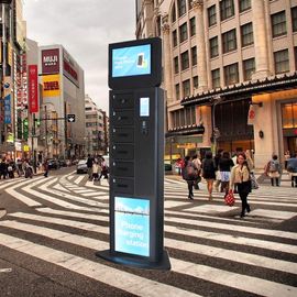 Виннсен рекламируя шкафчик двери киоска умного телефона поручая управляемый РФИД стеклянный